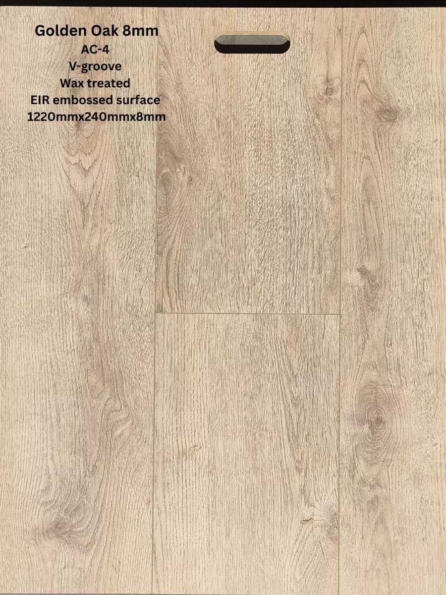Golden Oak laminate flooring sample