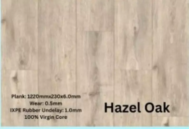 Hazel Oak vinyl flooring sample
