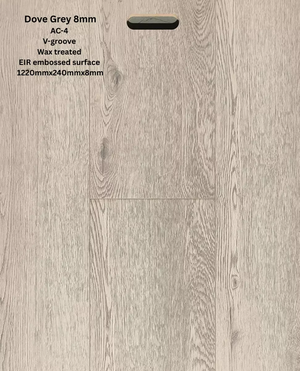 Dove Grey laminate flooring sample