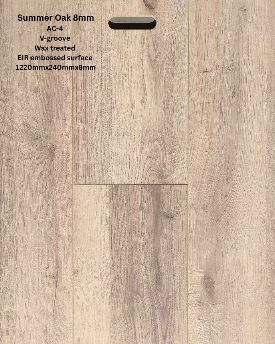 Summer Oak laminate flooring sample