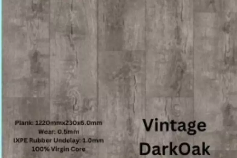 Vintage DarkOak vinyl flooring sample
