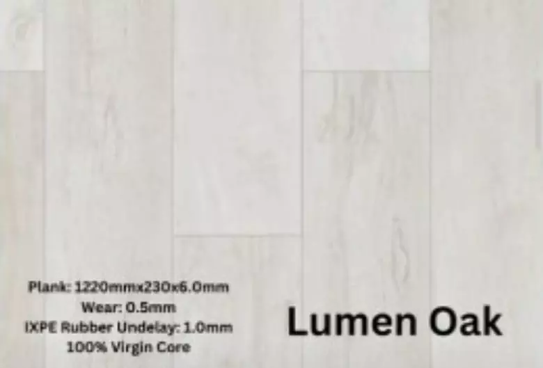 Lumen Oak vinyl flooring sample