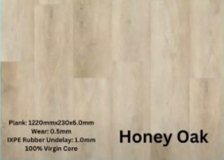 Honey Oak vinyl flooring sample